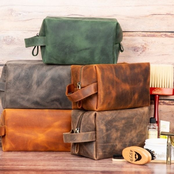 Deri Dopp Kitt Kişisel Bakım Çantalarımız