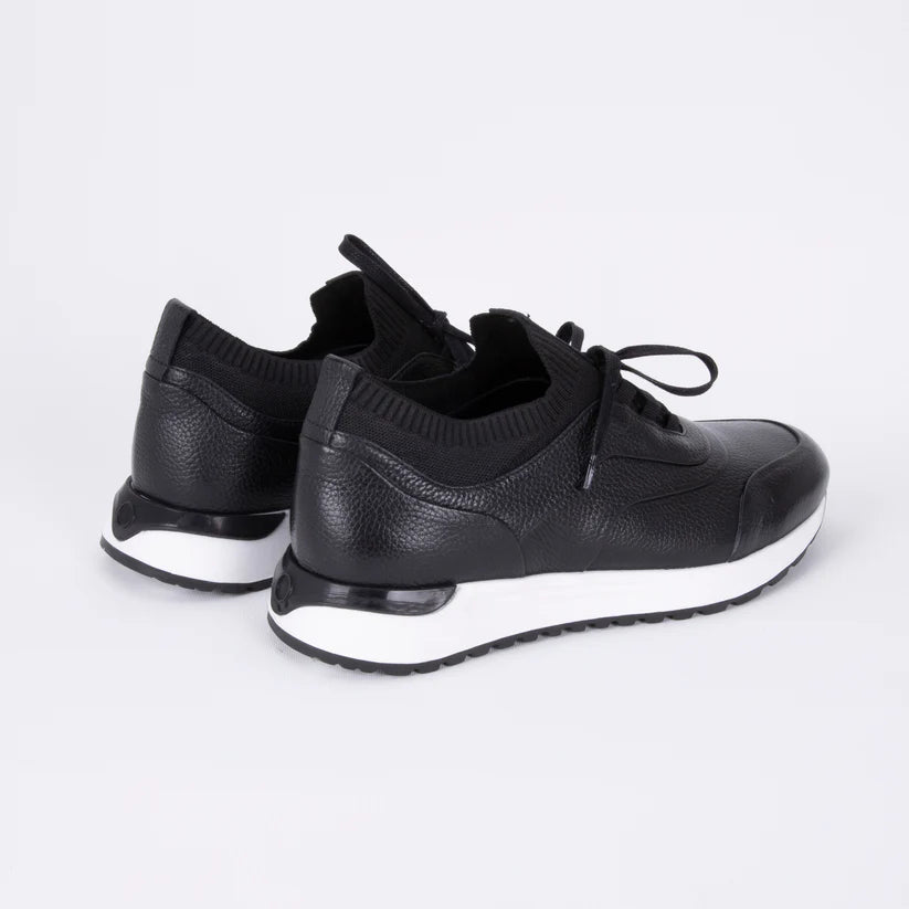 Trust Shoes D546T Erkek Sneaker Spor Ayakkabı, Hakiki Deri & Knit Üst, EVA Taban Günlük Kullanım