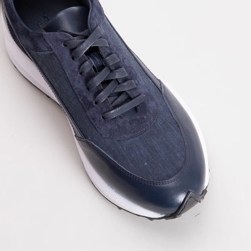Trust Shoes D4200Y Erkek Sneaker Spor Ayakkabı – Hakiki Deri & Süet Hafif EVA Taban Günlük Kullanım