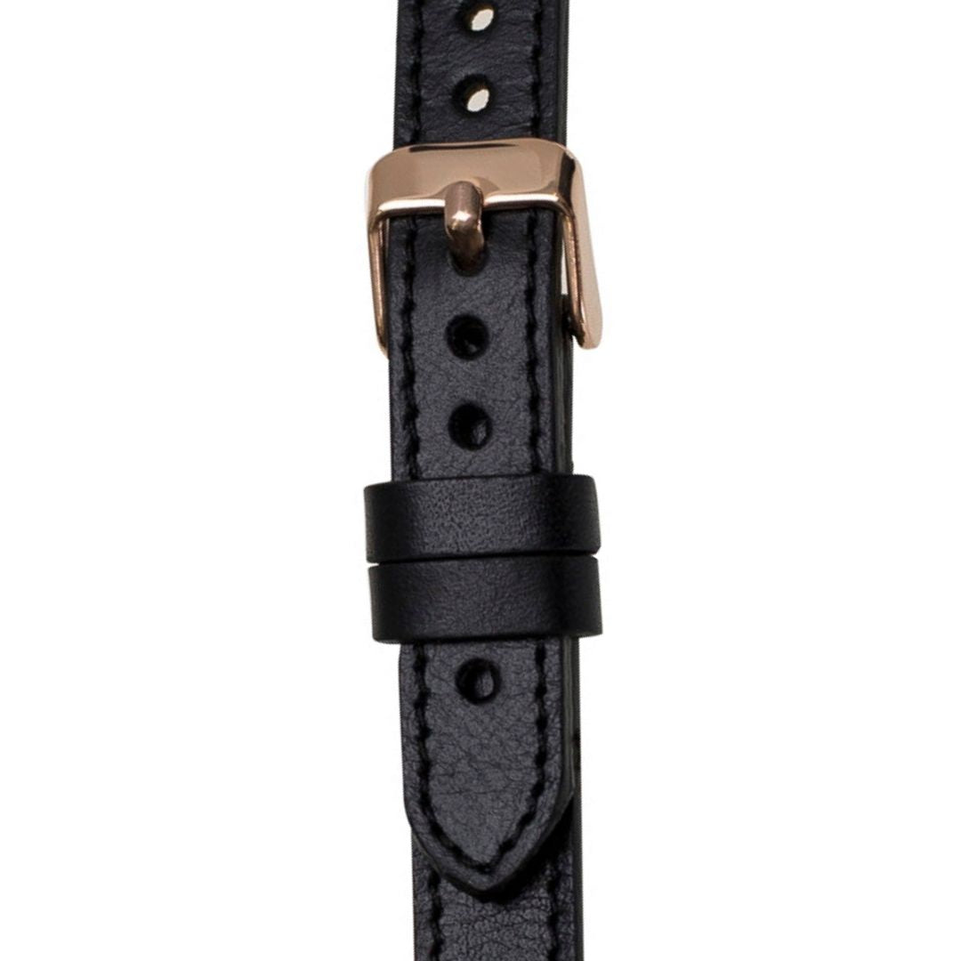 Hakiki Deri, El Yapımı, Saat Kordonu, 18 mm Ölçü, Rustik Siyah