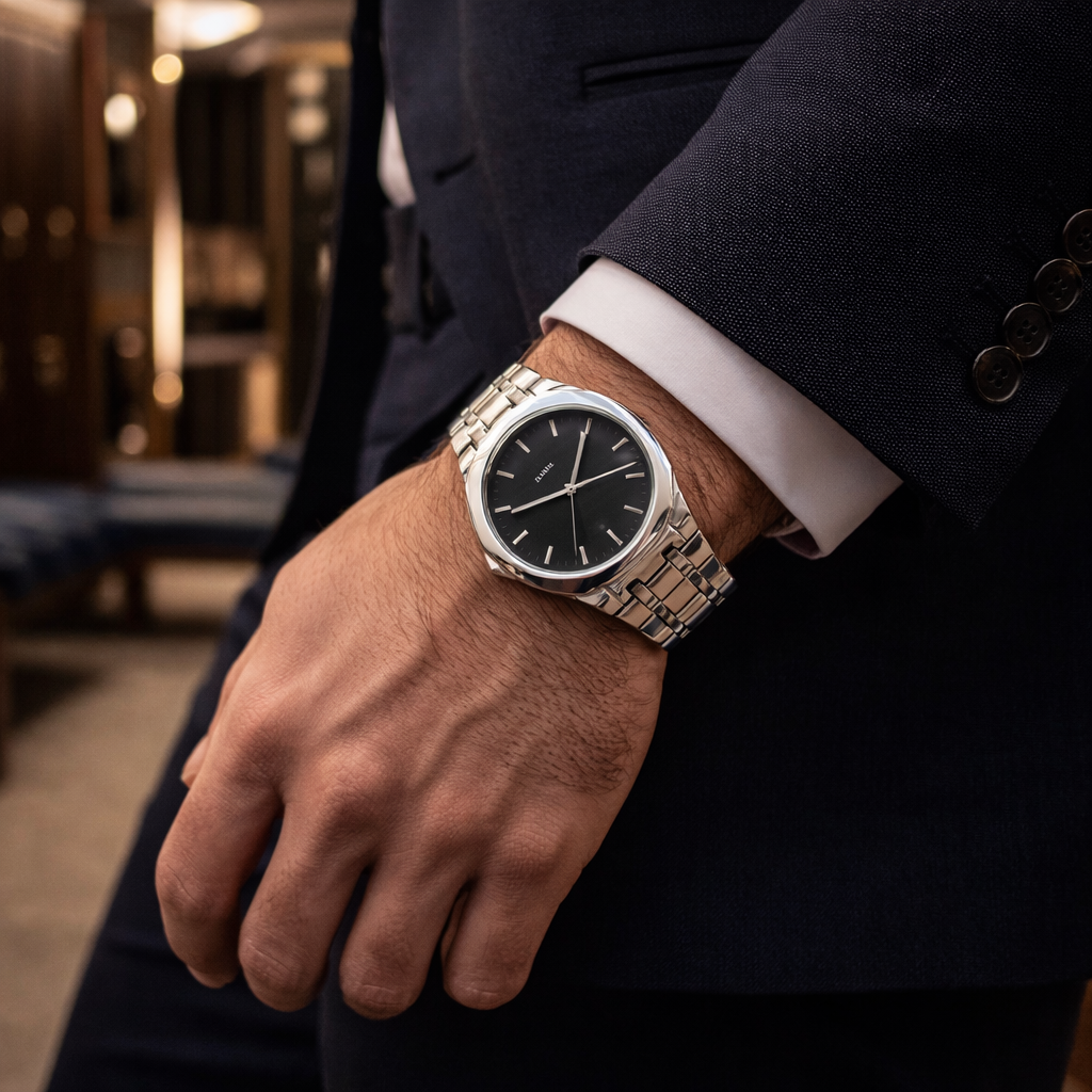 Erkek Kol Saati - Essential Collection - Model-6 ST2302AGP Black/Silver