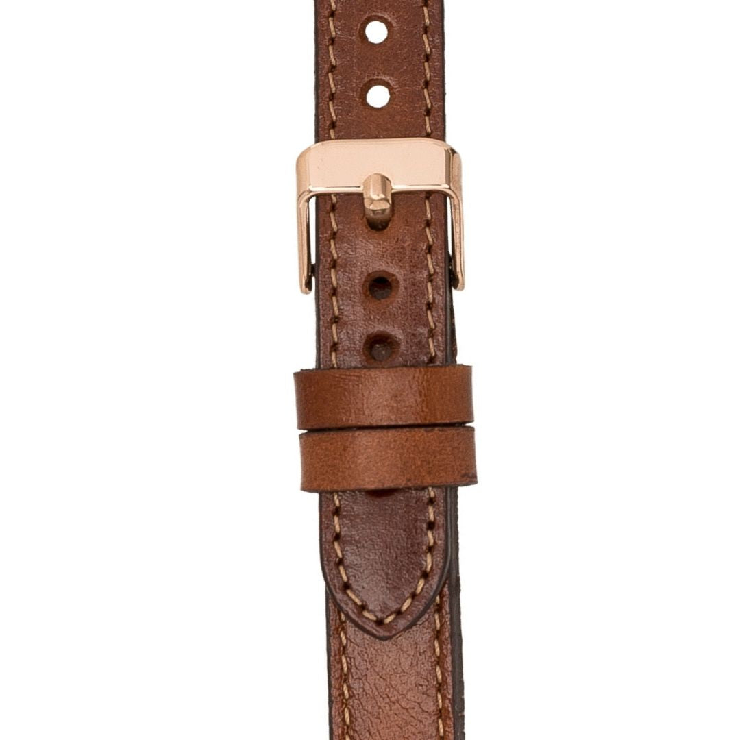 Hakiki Deri, El Yapımı, Saat Kordonu, 18 mm Ölçü, Rustik Taba