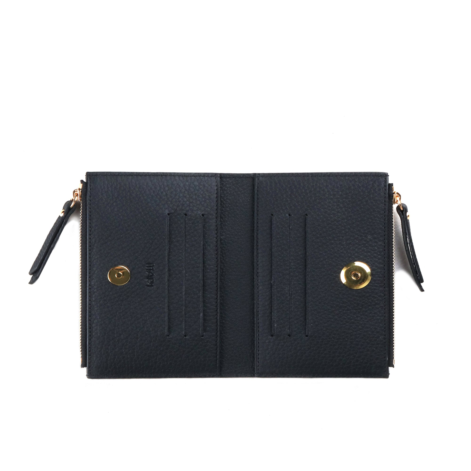 Hakiki Deri, El Yapımı, Kadın Cüzdan, 6 Kart Yuvası, 5107 Siyah