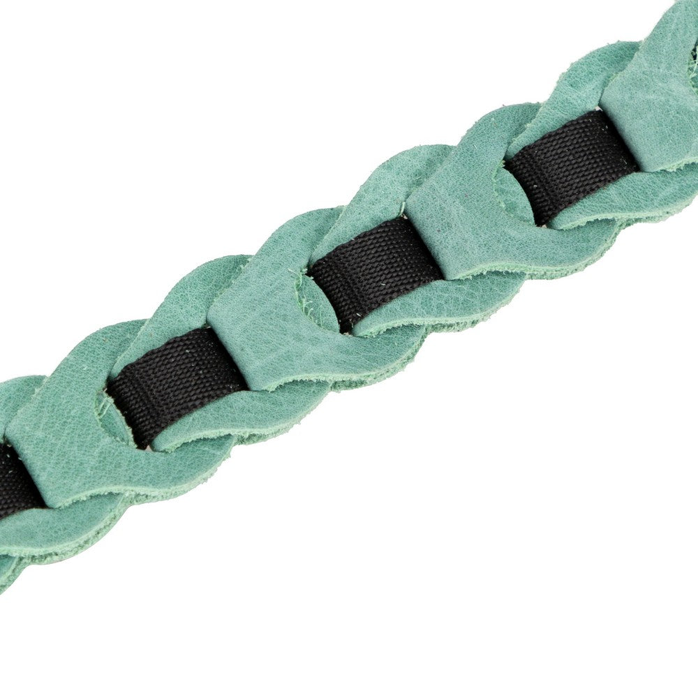 Hakiki Deri, El Yapımı Köpek Gezdirme Kayışı,215cm Uzunluk,Çelik Gemici Kancalı,Ergonomik El Tutma Sapı,Yeşil