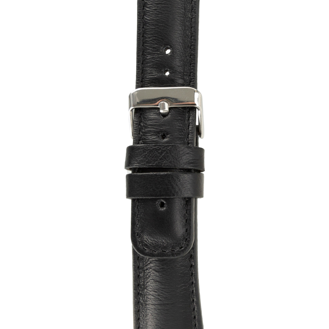 Hakiki Deri, El Yapımı, Saat Kordonu, 22 mm Ölçü, Rustik Siyah