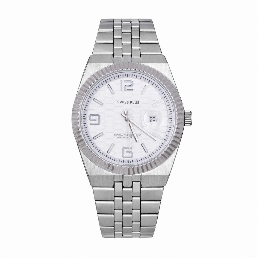 Erkek Kol Saati - Signature Collection - Model-4 ST3442AGS White/Silver