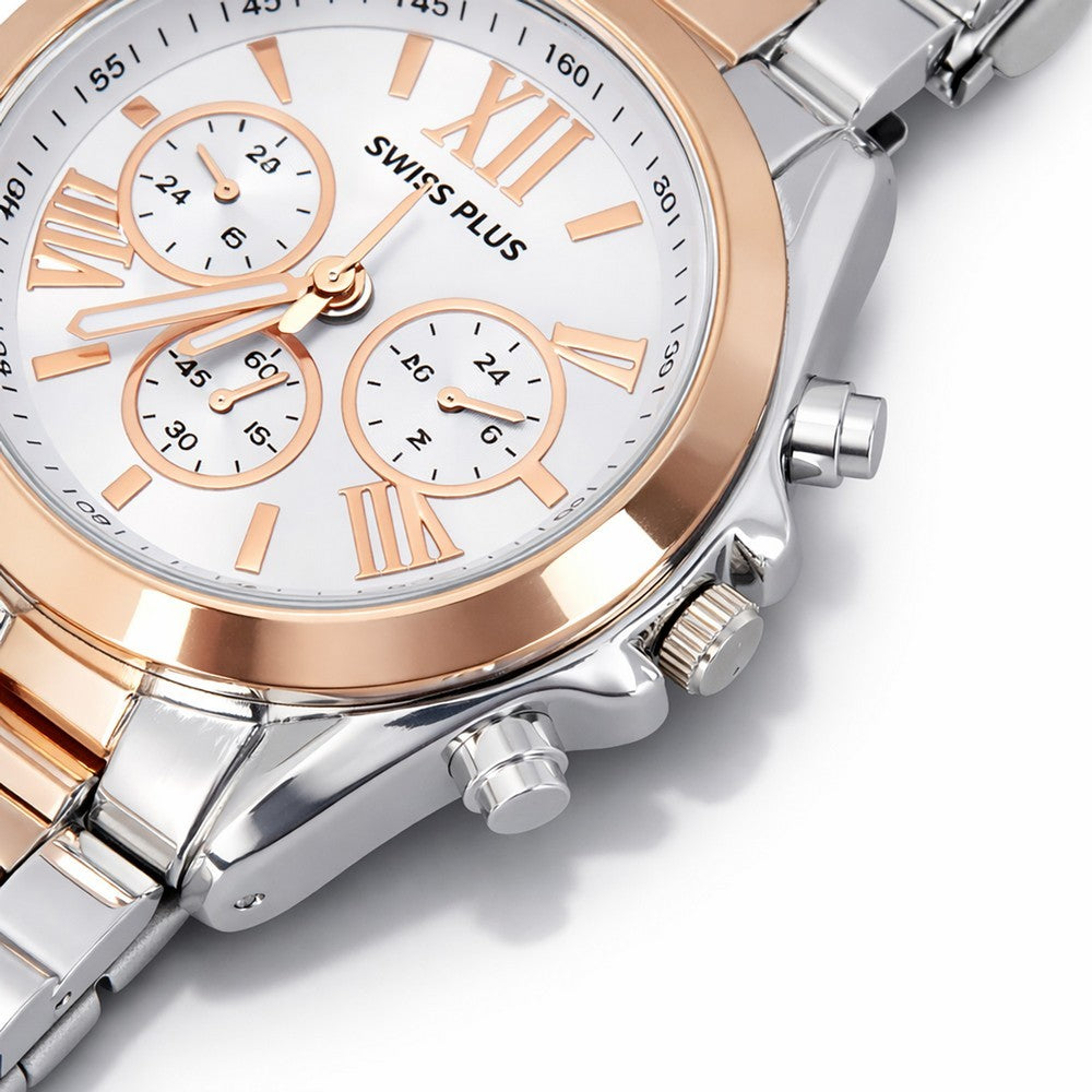 Kadın Kol Saati - Elegance Collection Model-1 ST0730ABL Rose Gold/Silver
