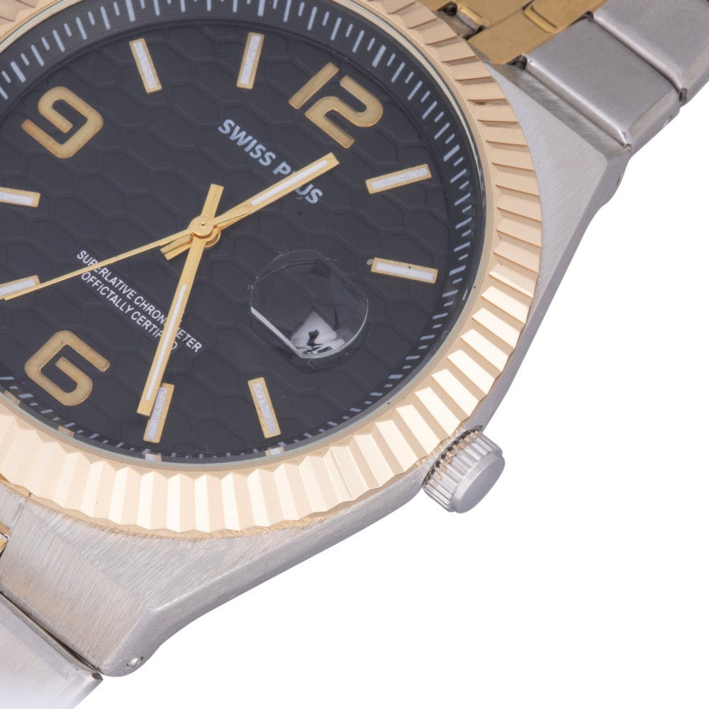 Erkek Kol Saati - Signature Collection - Model-3 ST3450AGS Green/Gold