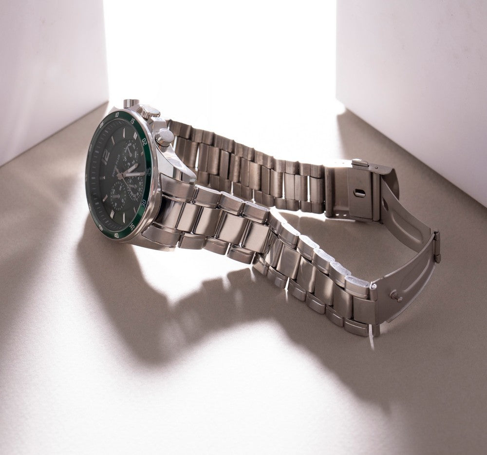 Erkek Kol Saati - Essential Collection - Model-2 ST3516AGS Green/Silver
