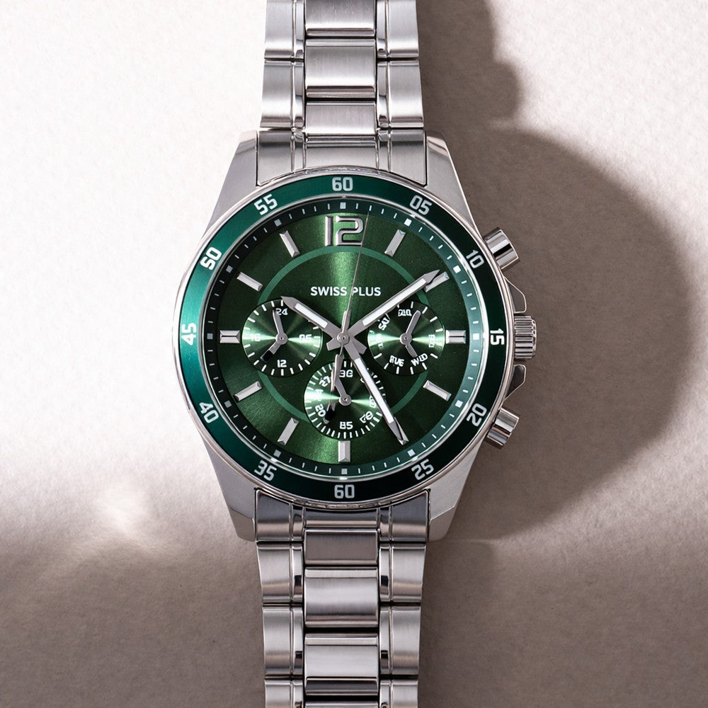 Erkek Kol Saati - Essential Collection - Model-2 ST3516AGS Green/Silver