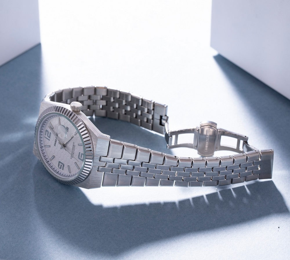 Erkek Kol Saati - Signature Collection - Model-4 ST3442AGS White/Silver