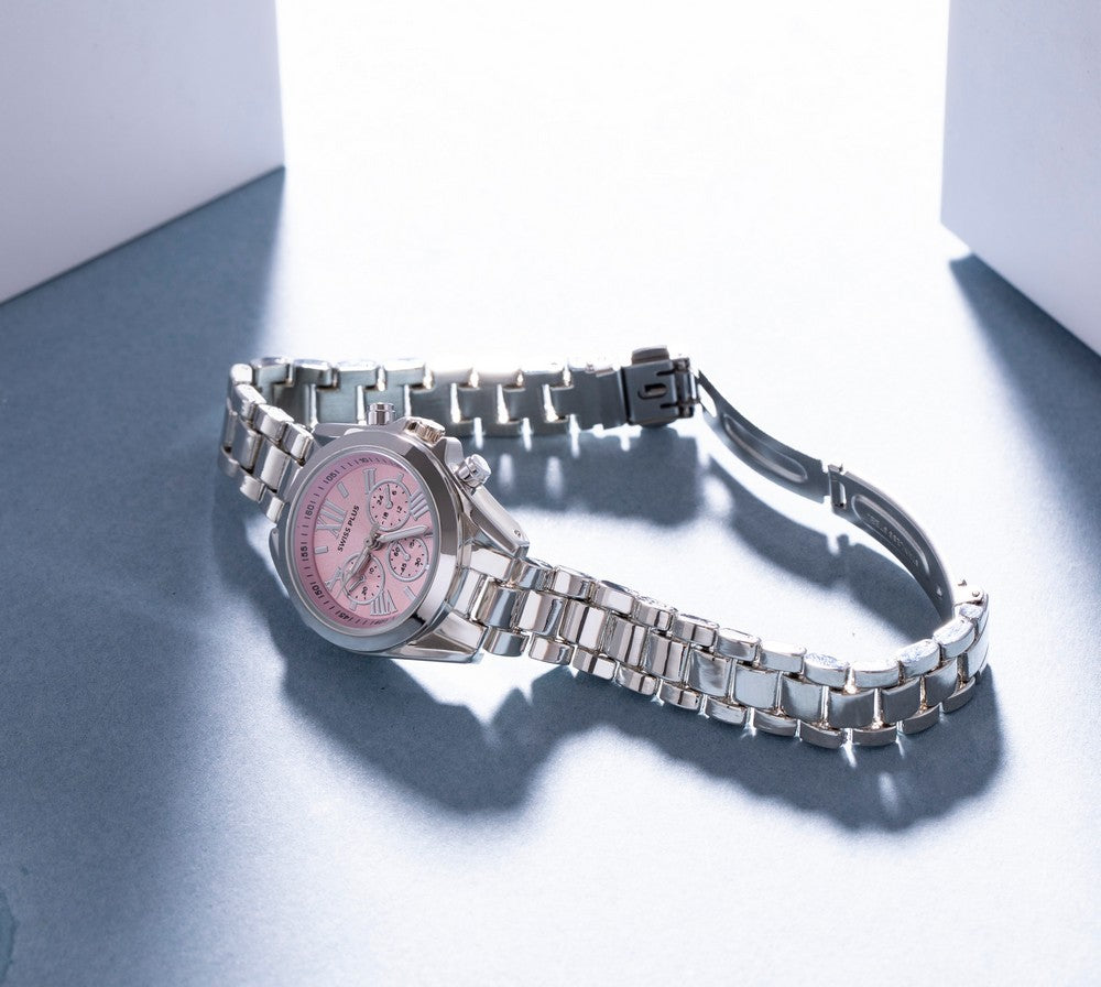 Kadın Kol Saati - Elegance Collection Model-2 ST0730ABL Pink/Silver