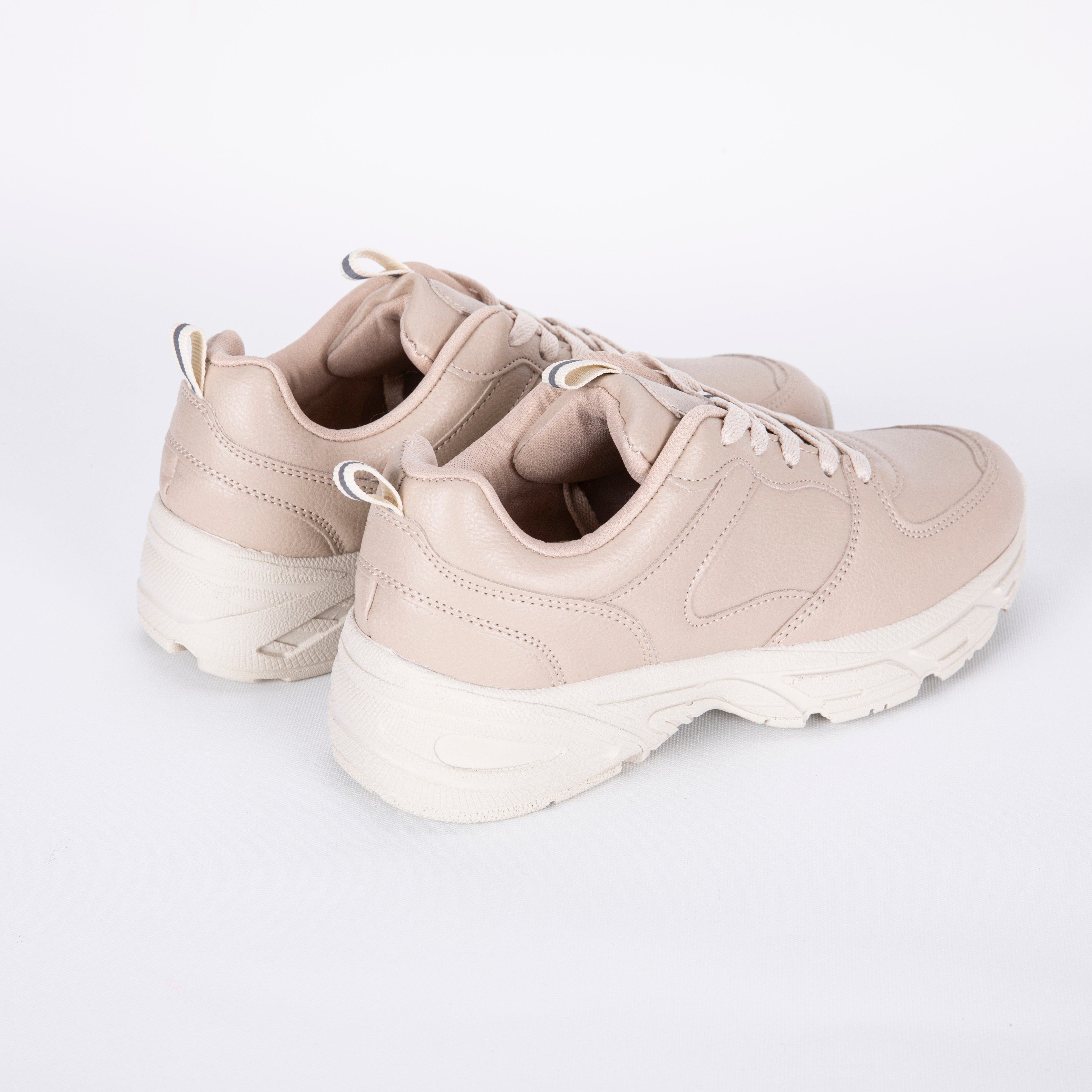 Kadın Sneaker Günlük Spor Ayakkabı – Ultra Hafif Rahat Tabanlı Casual Yürüyüş Ayakkabısı Bej