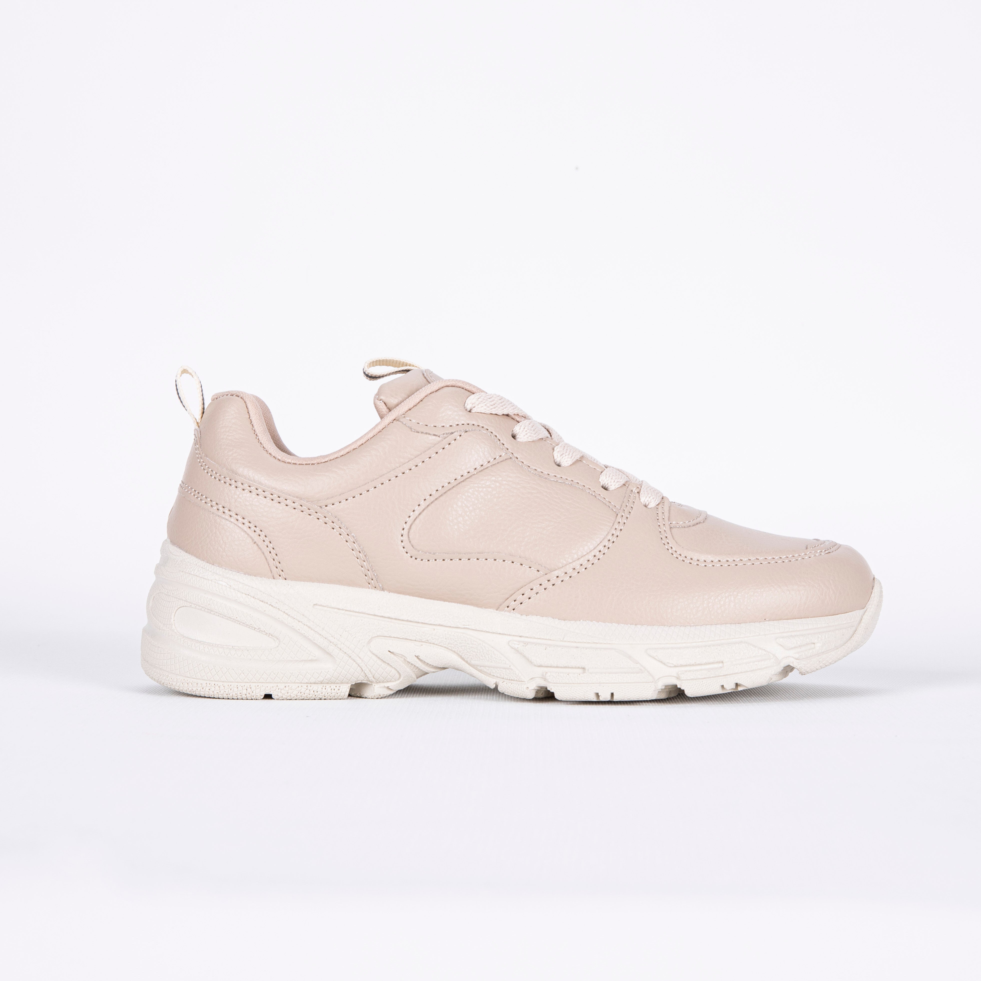 Kadın Sneaker Günlük Spor Ayakkabı – Ultra Hafif Rahat Tabanlı Casual Yürüyüş Ayakkabısı Bej