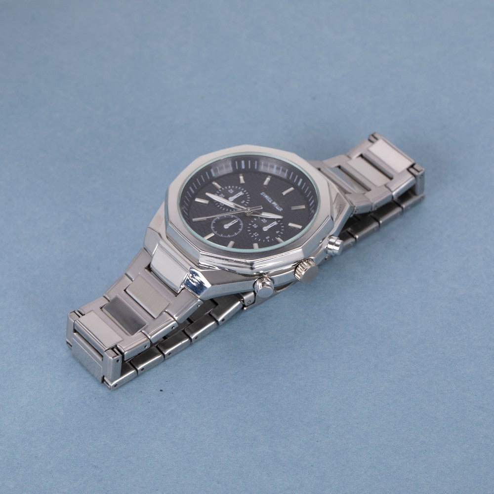 Erkek Kol Saati - Essential Collection - Model-4 ST3503AGS Plus Black/Silver