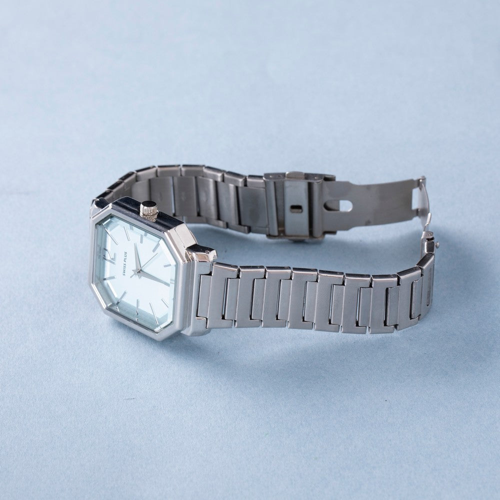 Erkek Kol Saati - Essential Collection - Model-11 ST3507AGS Max Plus Light Blue/Silver
