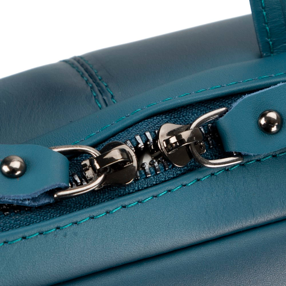 Apollo 15-16 inç MacBook ve PC uyumlu, Hakiki Deri, El Yapımı Çanta, Mavi