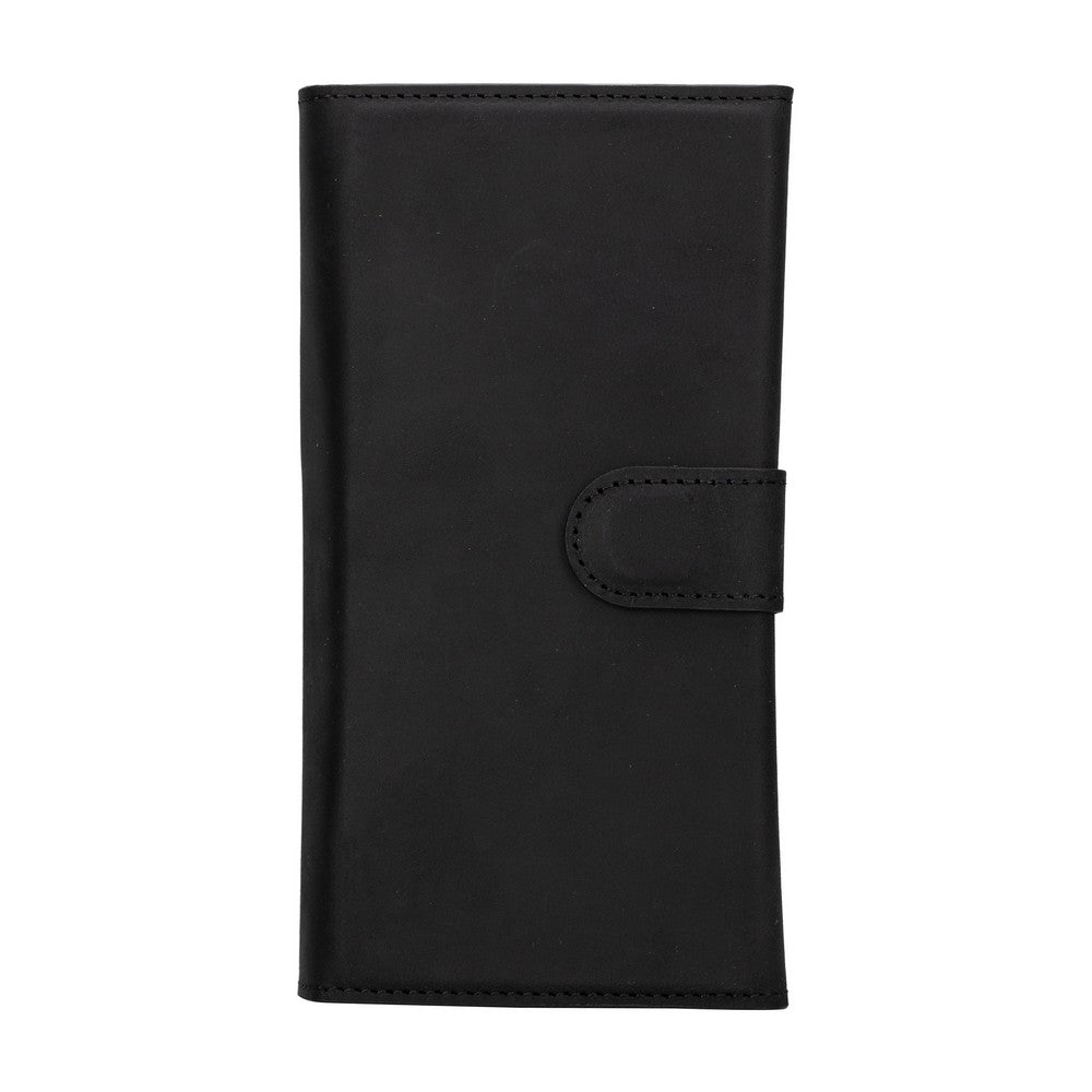 Apple iPhone 15 Pro Max uyumlu, Hakiki Deri, El Yapımı, Cüzdanlı Kılıf, G1