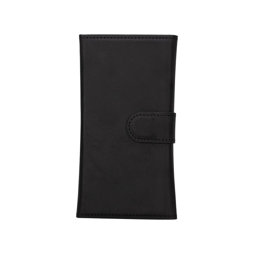 Apple iPhone 15 Pro uyumlu, Hakiki Deri, El Yapımı, Cüzdanlı Kılıf, G1