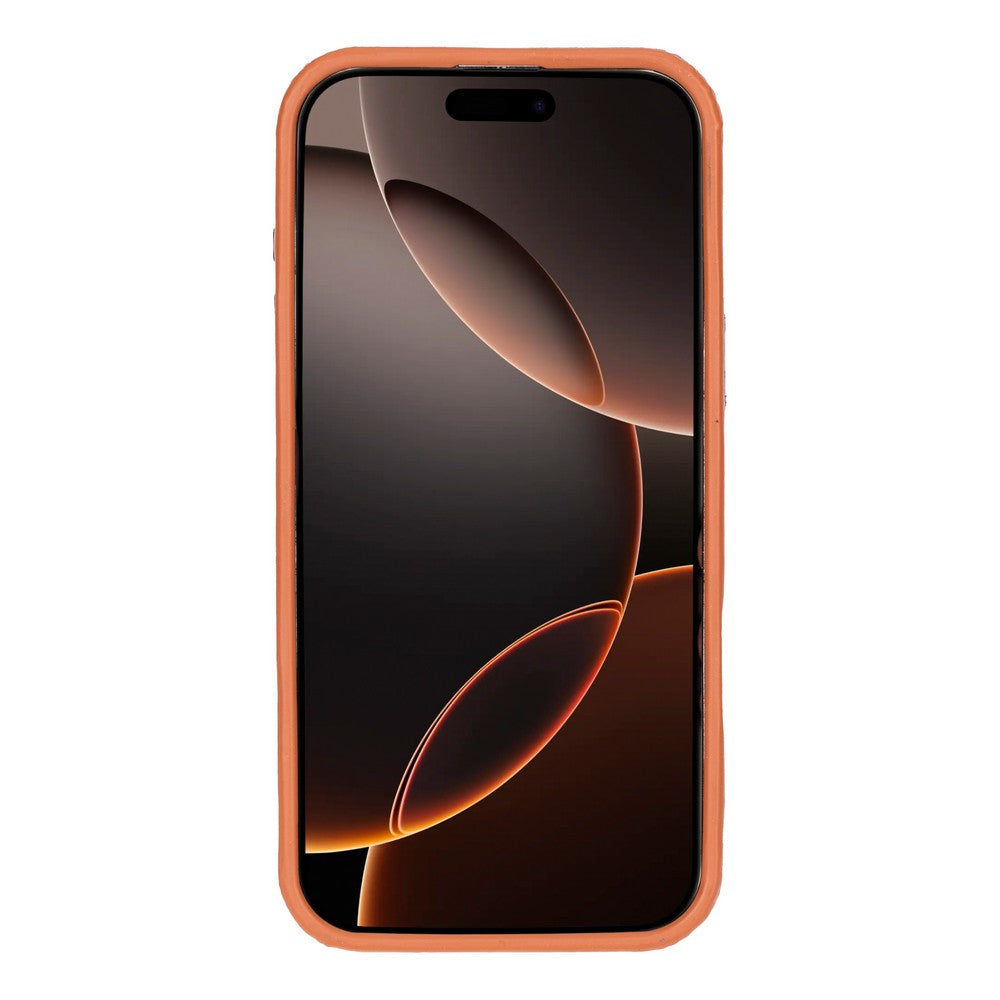 Apple iPhone 16 Pro Max uyumlu, Hakiki Deri, El Yapımı Kılıf, Gölgeli Taba
