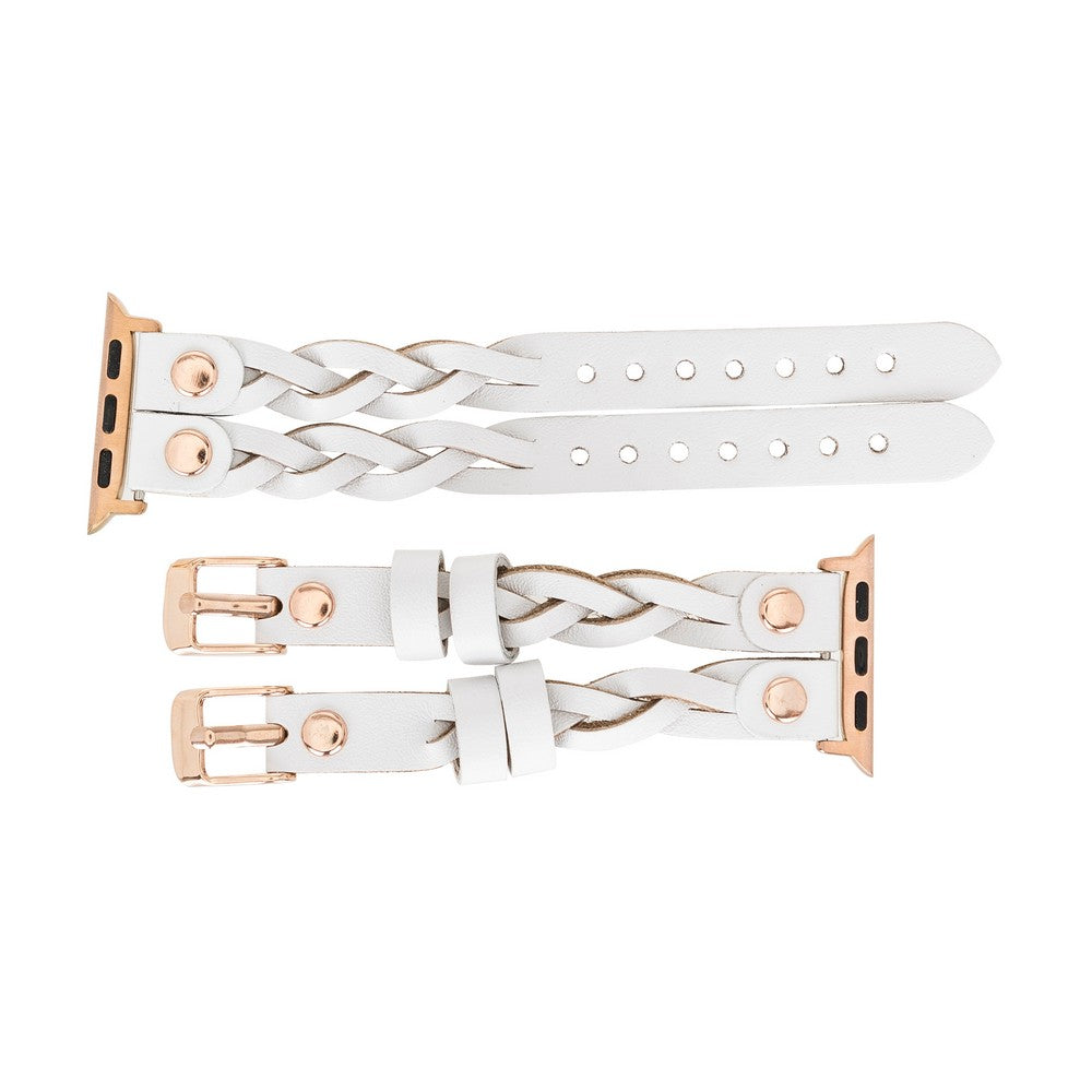 Apple Watch uyumlu, Hakiki Deri, El Yapımı Kordon, York Double Tour F3