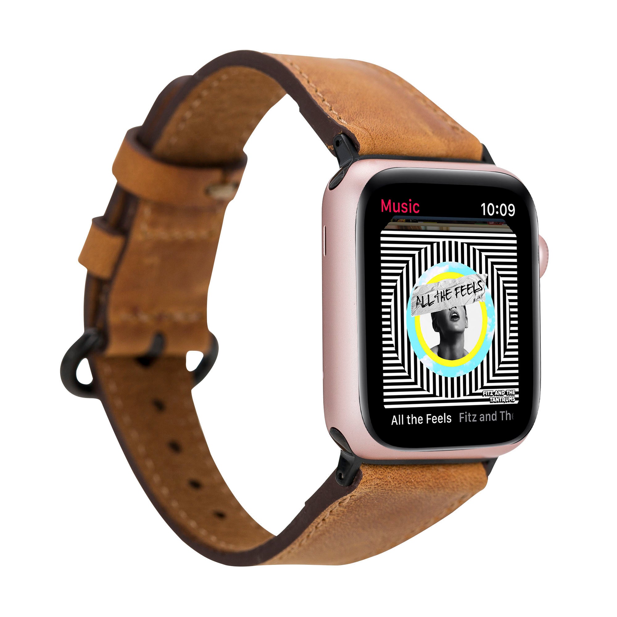 Apple Watch uyumlu, Hakiki Deri, El Yapımı Kordon, Roma G19 Taba