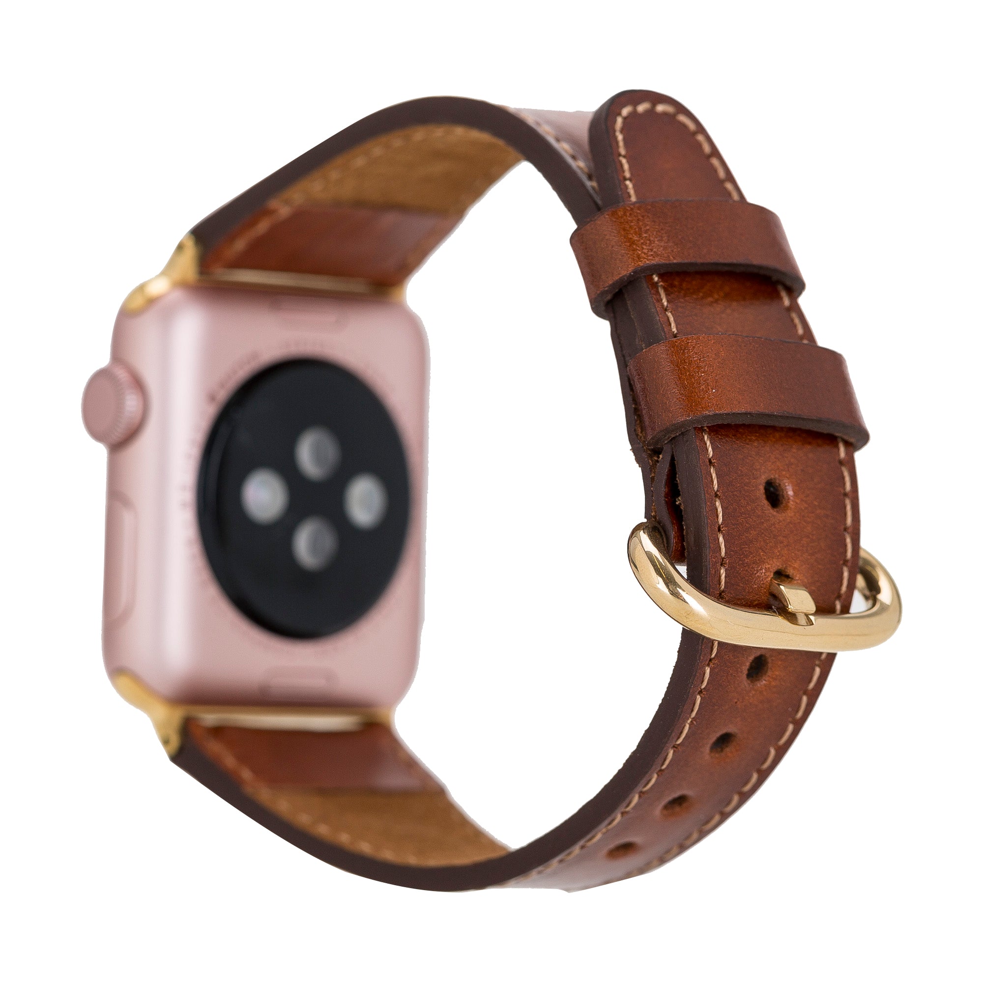 Apple Watch uyumlu, Hakiki Deri, El Yapımı Kordon, ROM Gölgeli Taba