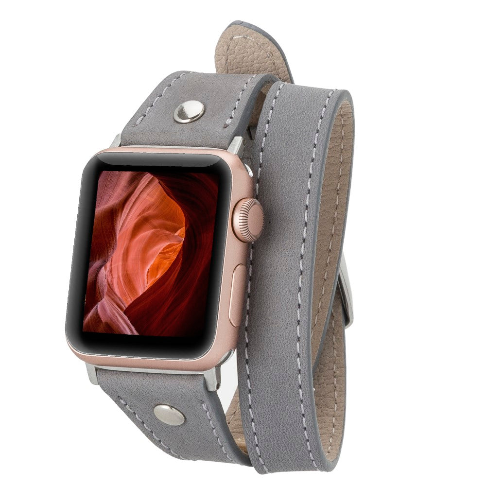 Apple Watch uyumlu, Hakiki Deri, El Yapımı Kordon, Slim DT STRST9