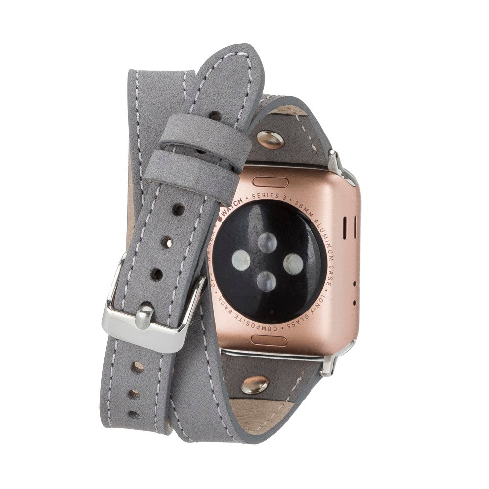 Apple Watch uyumlu, Hakiki Deri, El Yapımı Kordon, Slim DT STRST9