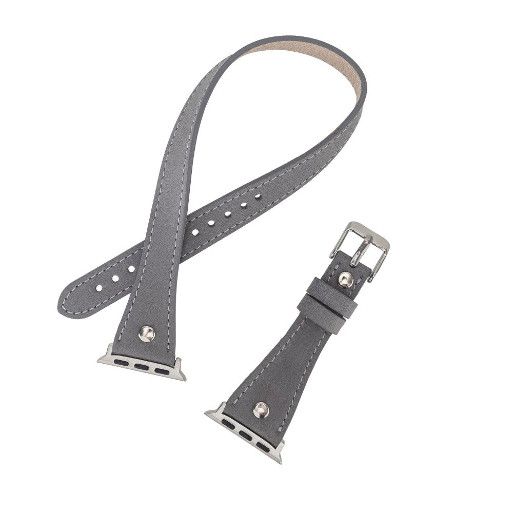 Apple Watch uyumlu, Hakiki Deri, El Yapımı Kordon, Slim DT STRST9