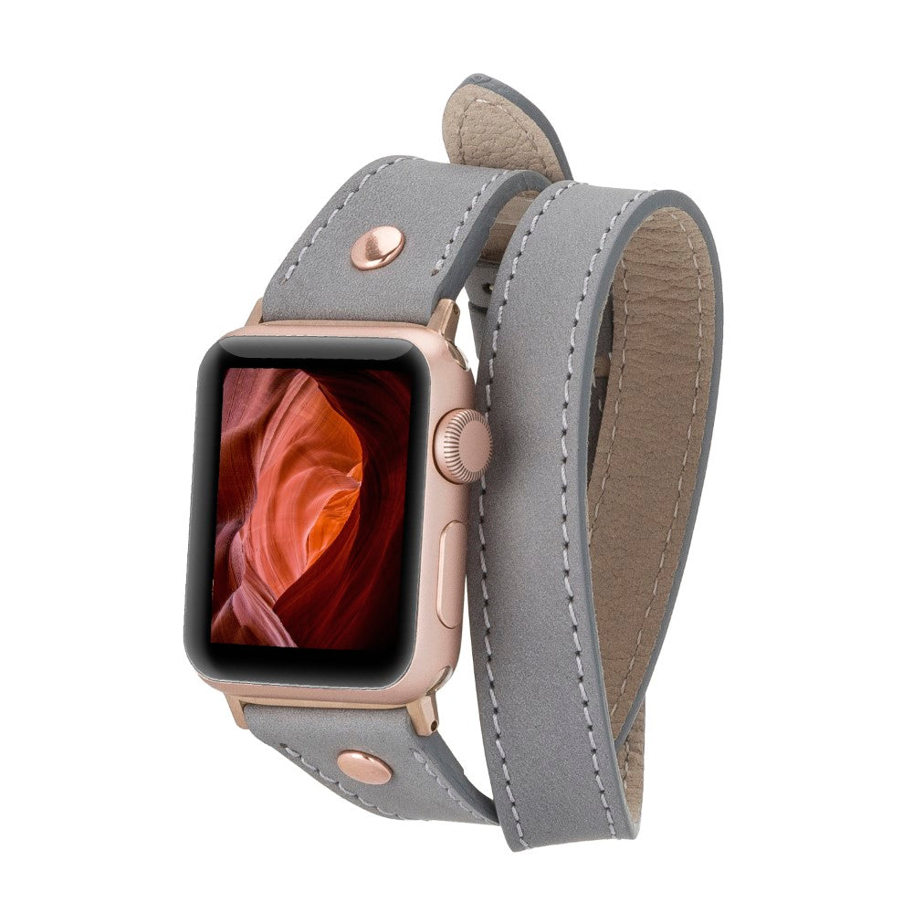 Apple Watch uyumlu, Hakiki Deri, El Yapımı Kordon, Slim DT RGRST9