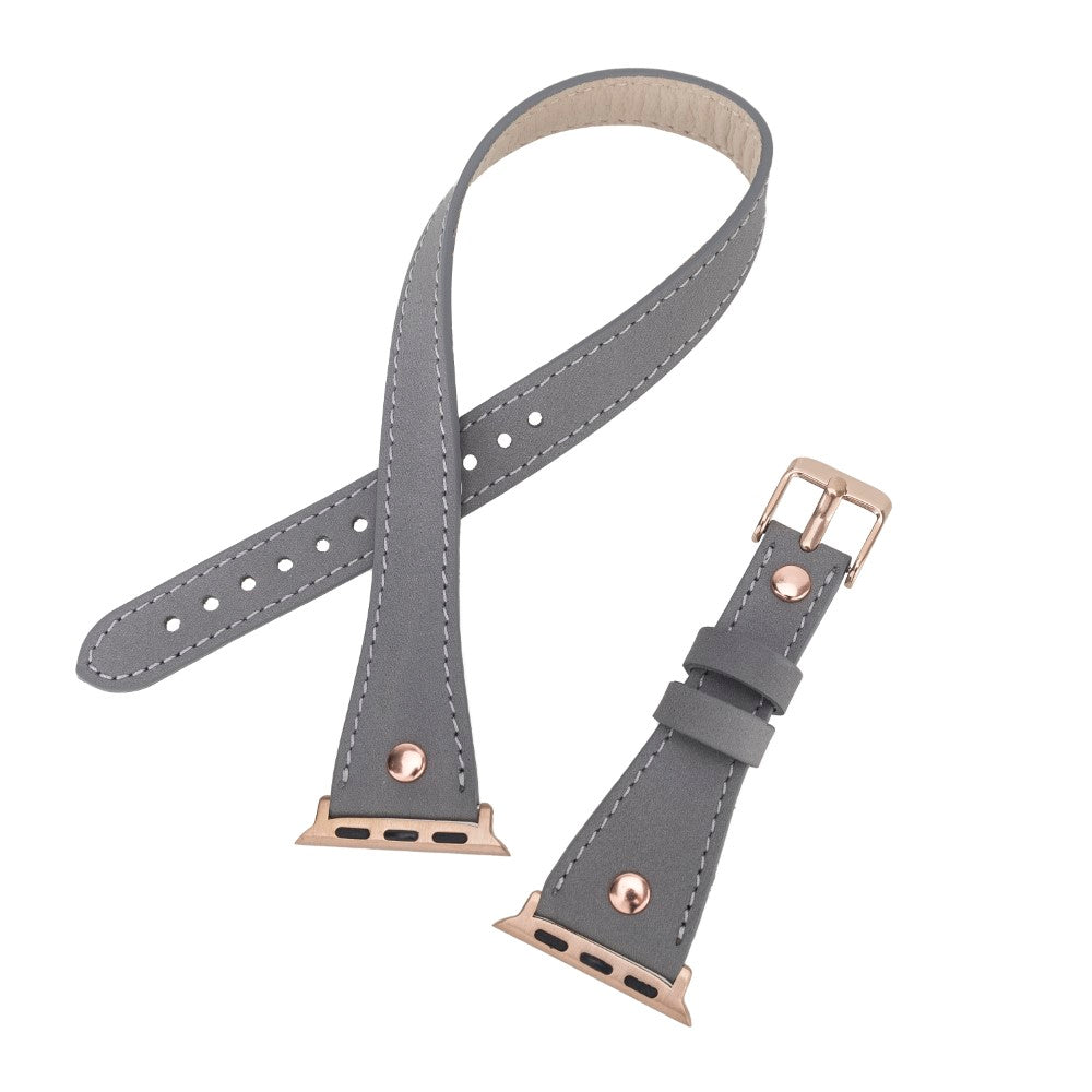 Apple Watch uyumlu, Hakiki Deri, El Yapımı Kordon, Slim DT RGRST9