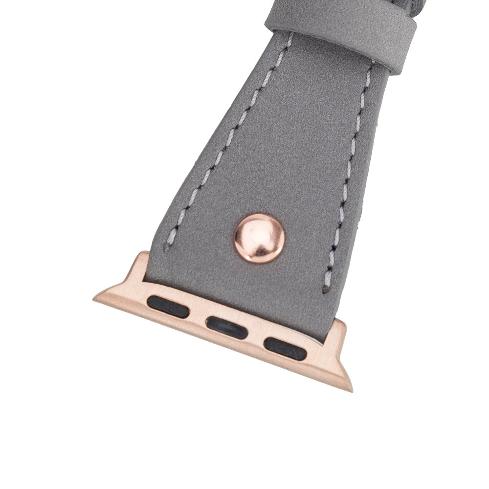 Apple Watch uyumlu, Hakiki Deri, El Yapımı Kordon, Slim DT RGRST9