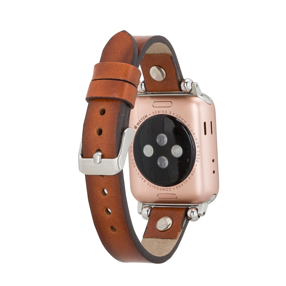 Apple Watch uyumlu, Hakiki Deri, El Yapımı Kordon, Visby Gölgeli Taba