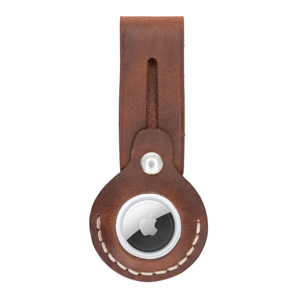 Apple AirTag uyumlu, Hakiki Deri, El Yapımı Anahtarlık, Beta AA2 Taba