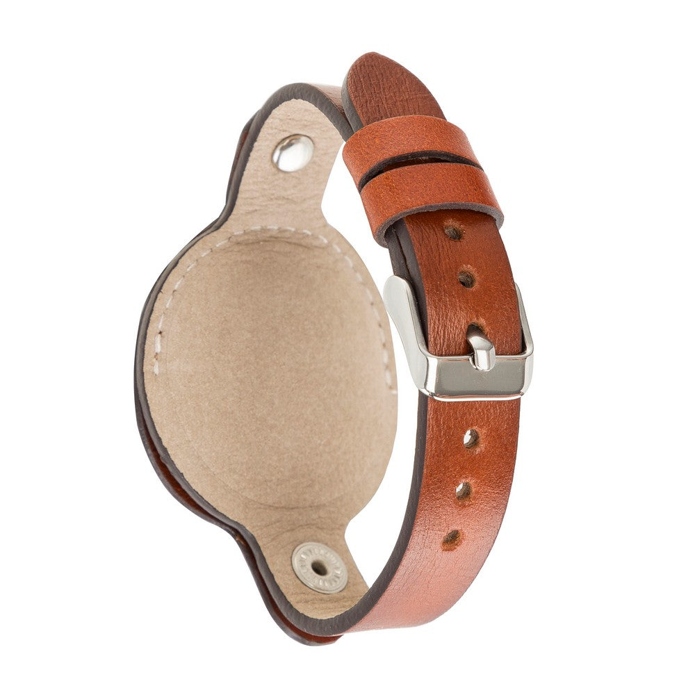 Apple AirTag uyumlu, Hakiki Deri, El Yapımı Anahtarlık, Patara Gölgeli Taba