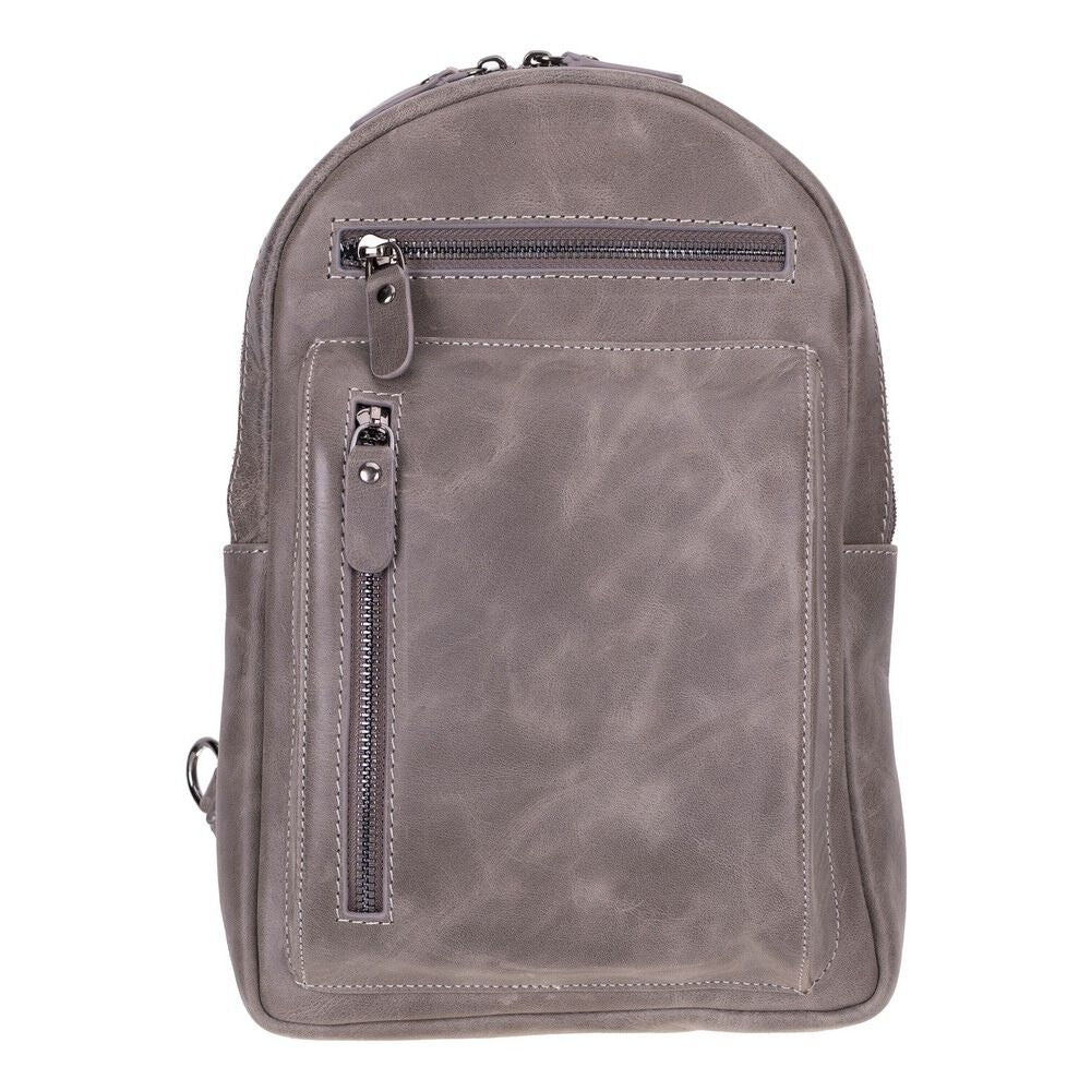 Blake Hakiki Deri, El Yapımı, Çapraz Çanta, Antik Gölgeli Gri