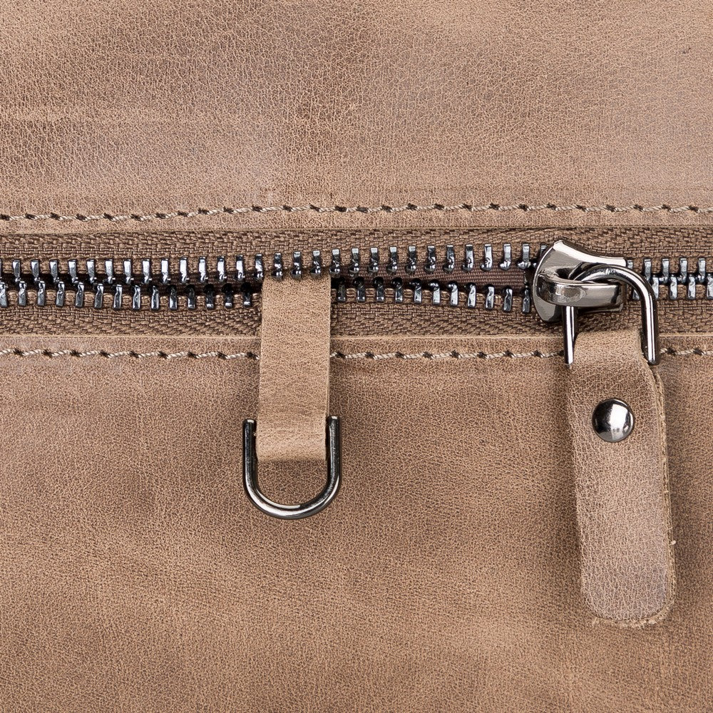 Apollo 13-14 inç MacBook ve PC uyumlu, Hakiki Deri, El Yapımı Çanta, AA6 Vizon