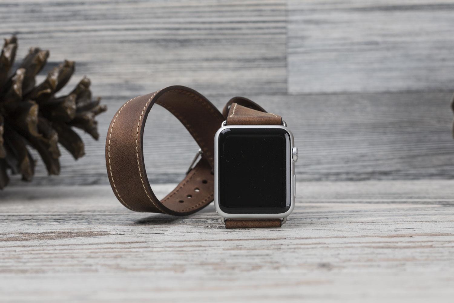 Apple Watch uyumlu, Hakiki Deri, El Yapımı Kordon, DT G2