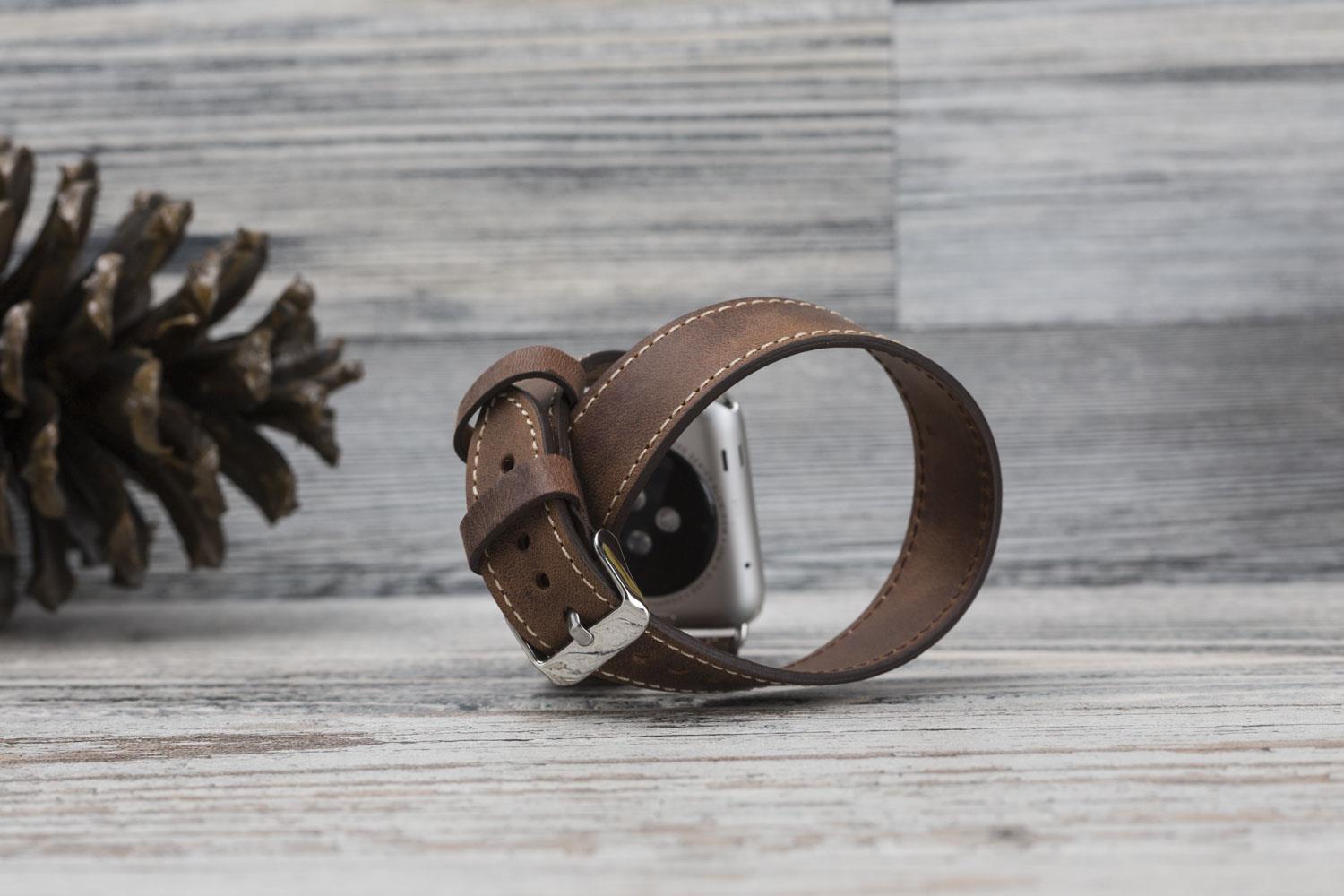 Apple Watch uyumlu, Hakiki Deri, El Yapımı Kordon, DT G2