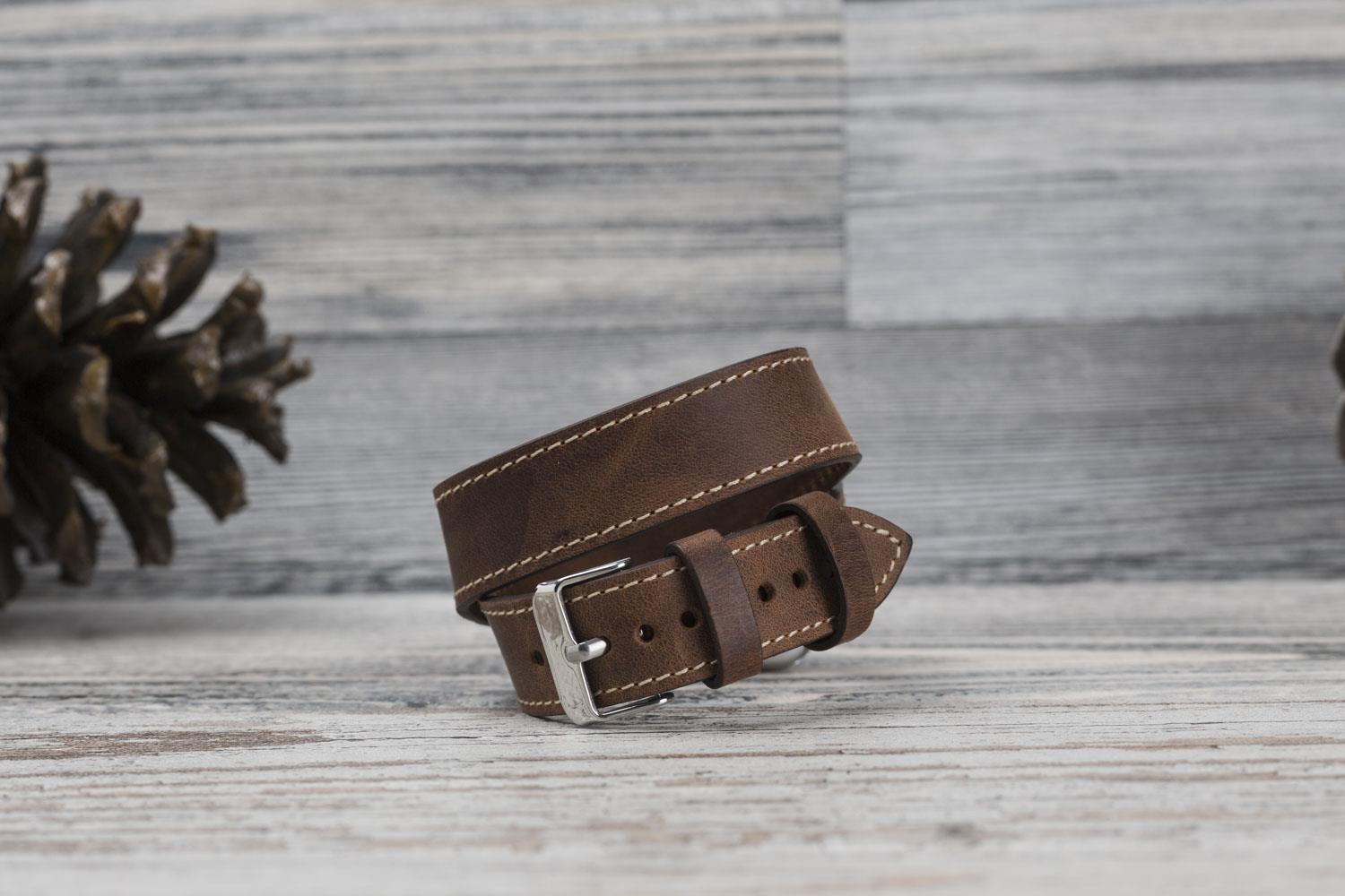 Apple Watch uyumlu, Hakiki Deri, El Yapımı Kordon, DT G2