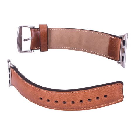 Apple Watch uyumlu, Hakiki Deri, El Yapımı Kordon, Rustik Taba