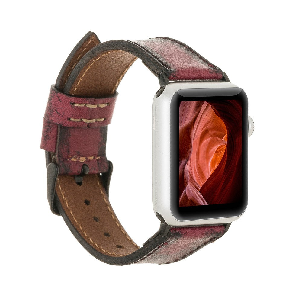 Apple Watch uyumlu, Hakiki Deri, El Yapımı Kordon, V1SEF