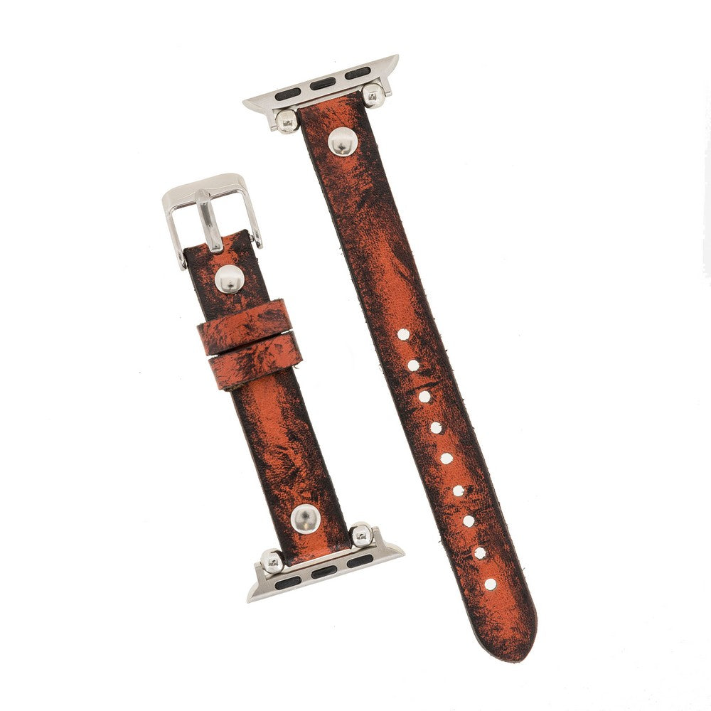 Apple Watch uyumlu, Hakiki Deri, El Yapımı Kordon, ST V8SEF