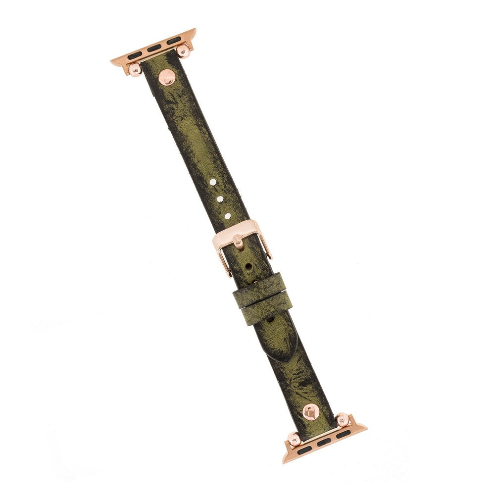 Apple Watch uyumlu, Hakiki Deri, El Yapımı Kordon, RT V25SEF