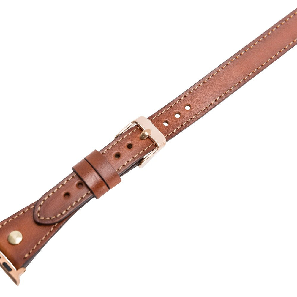 Apple Watch uyumlu, Hakiki Deri, El Yapımı Kordon, DT GT Gölgeli Taba