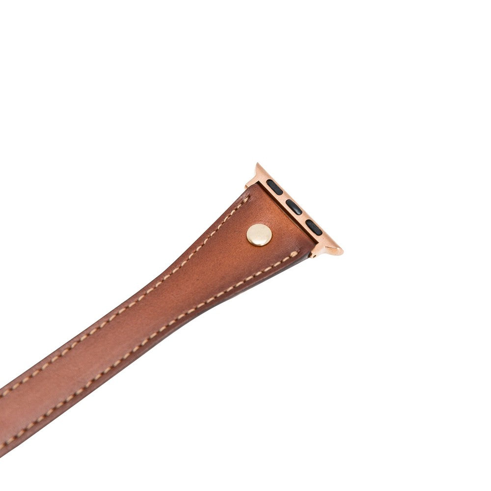 Apple Watch uyumlu, Hakiki Deri, El Yapımı Kordon, DT GT Gölgeli Taba