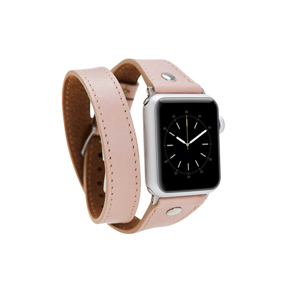 Apple Watch uyumlu, Hakiki Deri, El Yapımı Kordon, Slim DTST NU1