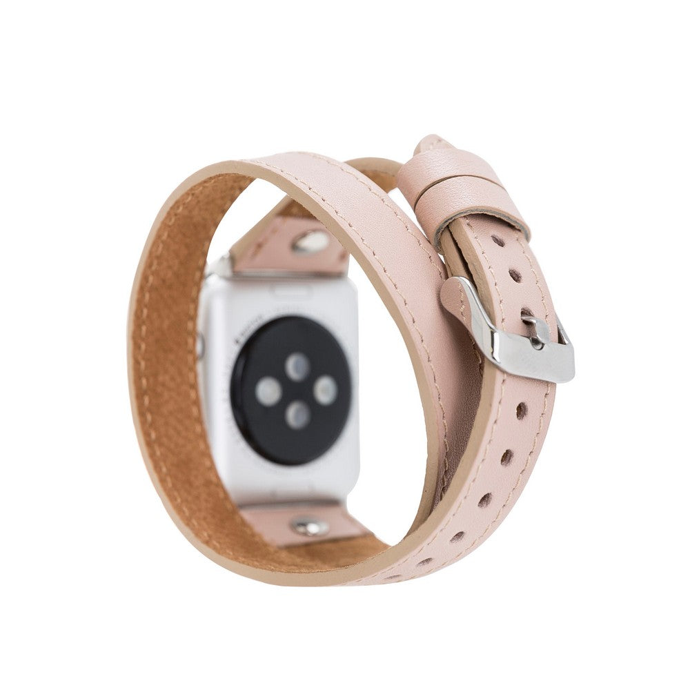 Apple Watch uyumlu, Hakiki Deri, El Yapımı Kordon, Slim DTST NU1