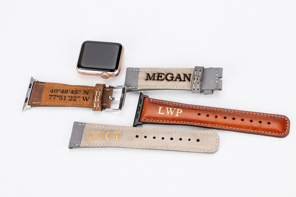 Apple Watch uyumlu, Hakiki Deri, El Yapımı Kordon, Ferro ZE01N